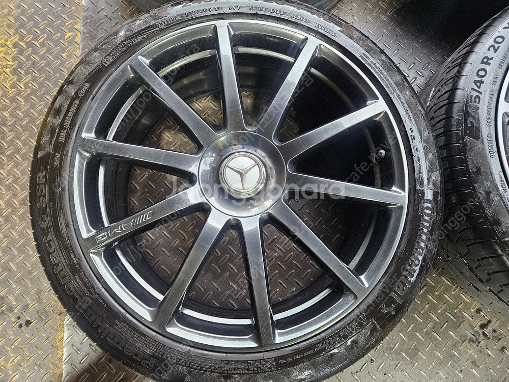 20인치 벤츠 S63 AMG 고스트크롬 중고 휠타이어 ...--3