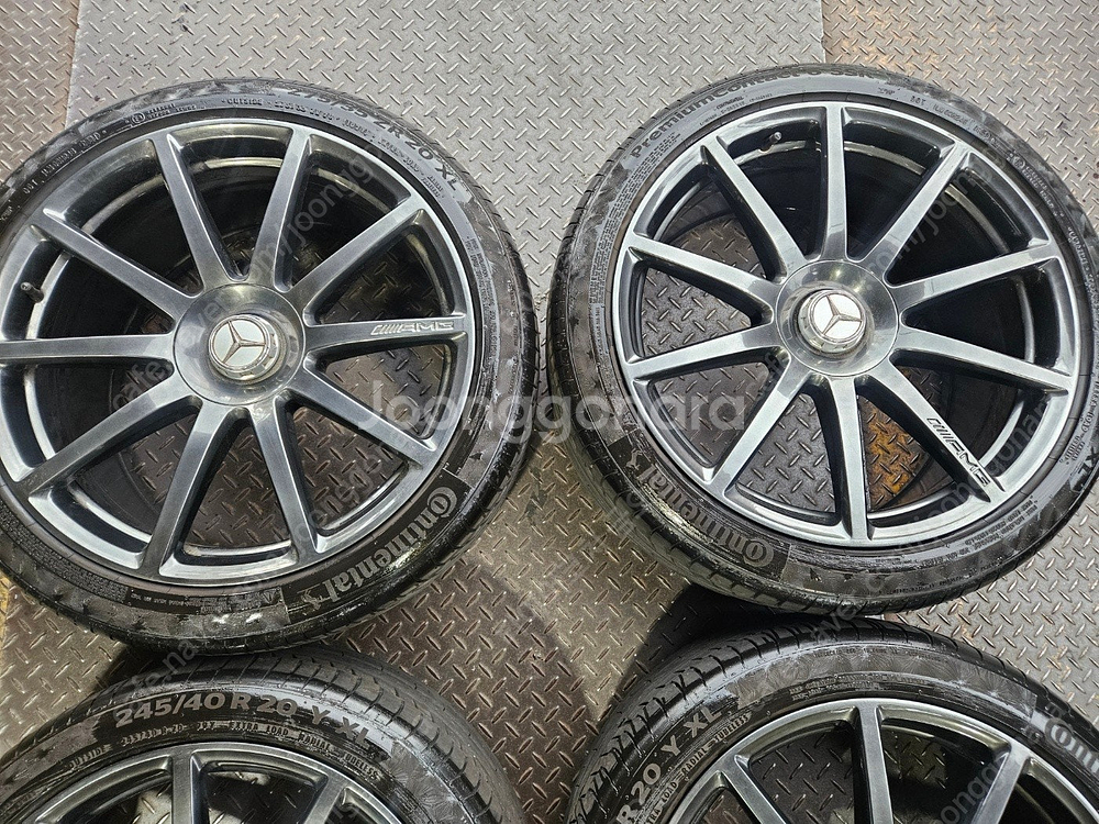 20인치 벤츠 S63 AMG 고스트크롬 중고 휠타이어 ...--5