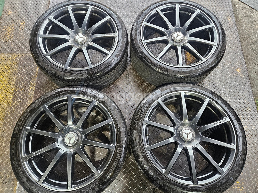 20인치 벤츠 S63 AMG 고스트크롬 중고 휠타이어 ...--7