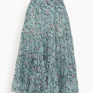 이자벨 마랑 엘파 스커트 치마 아몬드 그린 (Isabel Marant Etoile Elfa Long Printed Cotton Skirt Almond Green) 38