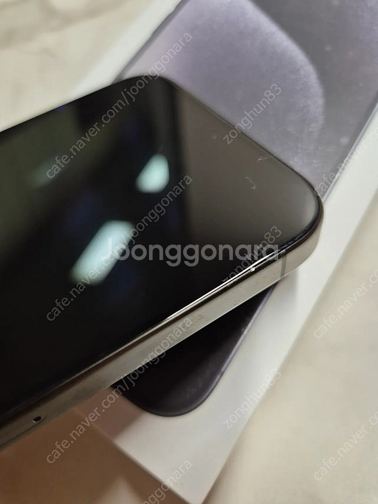 자급제 아이폰15프로맥스 512 블랙티타늄+애플케어플러스->갤럭시폴드6 자급제와 교환가능--5