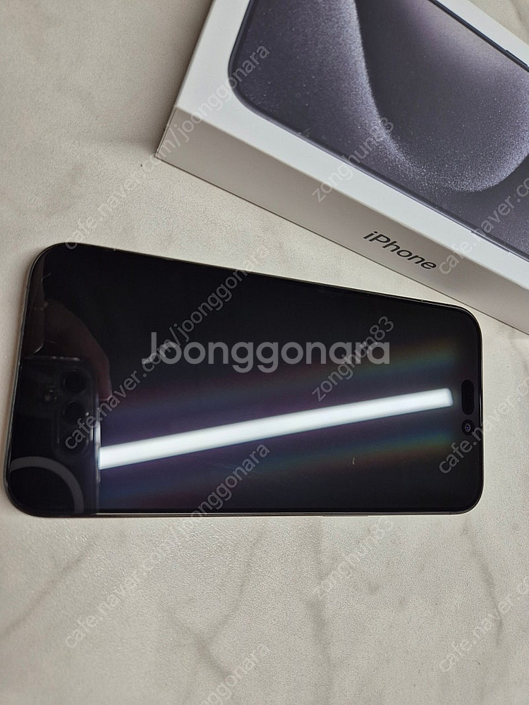 자급제 아이폰15프로맥스 512 블랙티타늄+애플케어플러스->갤럭시폴드6 자급제와 교환가능--8