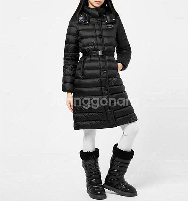 듀베티카 엘베지아 롱패딩 블랙 46size(66~) 새...--0