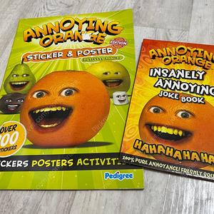 Annoying orange 어노잉오렌지 스티커북 & 조크북 세트