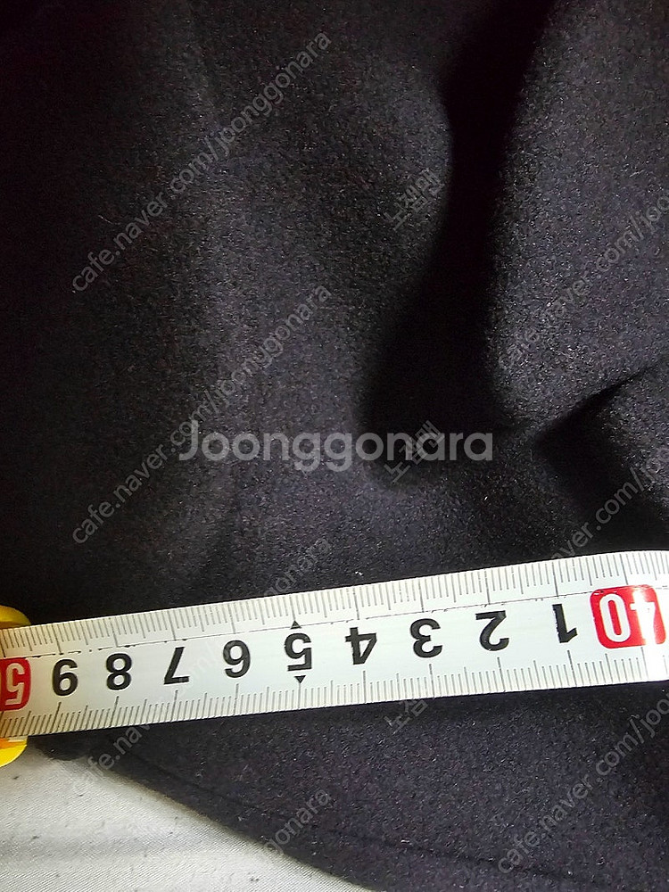 솔리드옴므 17fw 피크드라펠 블랙 더블 코트 46사이...--5