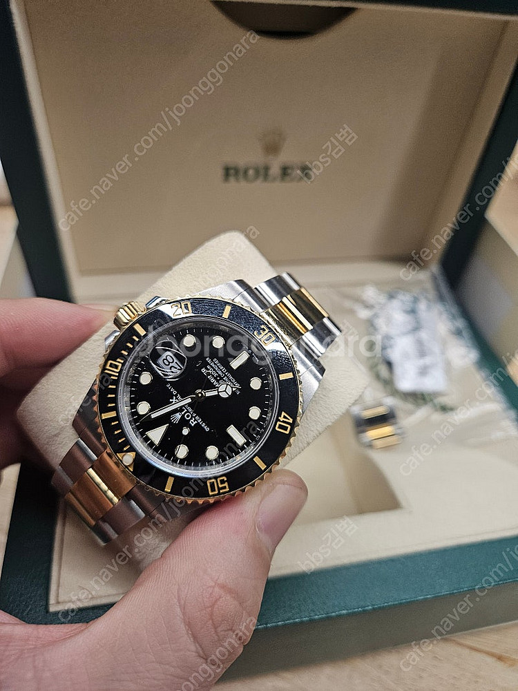 로렉스 정품 서브마리너 흑콤 126613LN 41mm--0
