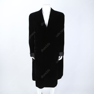 정품인증가능 생로랑 남자 Single breasted velvet long coat 코트 763957Y525R1000