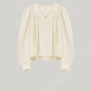 엘보른 enrica v-neck blouse 엔리카 브이넥 블라우스 아이보리