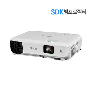 중고빔프로젝터 간편휴대 엡손 EB-E10 XGA 3600안시 1시간이내사용 3LCD프로젝터 교회 회의 업소 학원 가정 택배 직거래 설치 가능