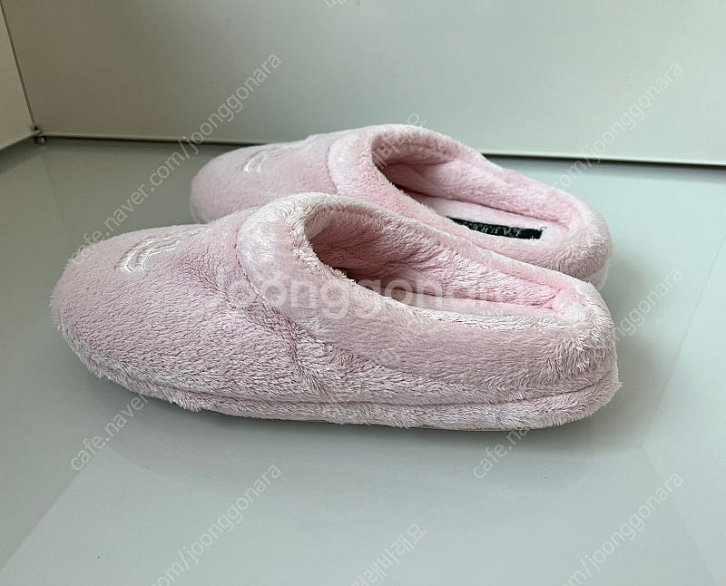 폴로 랄프로렌 베이비핑크 홈 슬리퍼 235사이즈이하--2