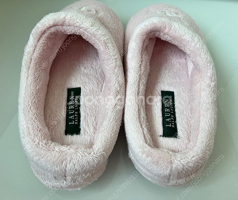 폴로 랄프로렌 베이비핑크 홈 슬리퍼 235사이즈이하--3
