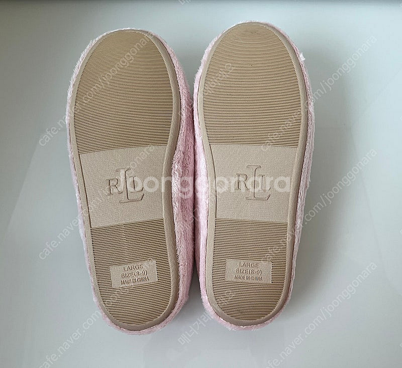 폴로 랄프로렌 베이비핑크 홈 슬리퍼 235사이즈이하--4