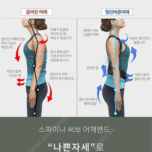 굽은 어깨 교정기(스파이나써보)