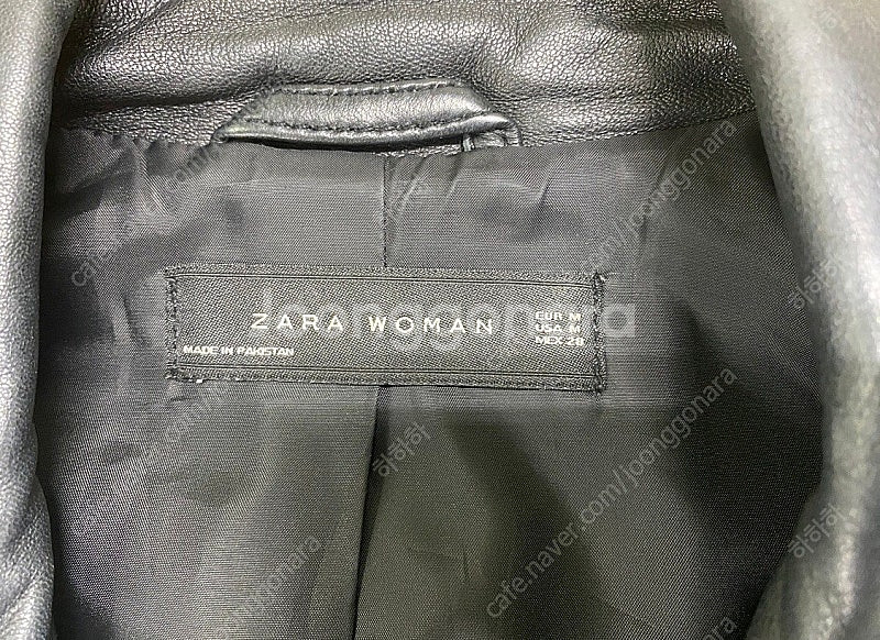 자라 리얼 양가죽 바이커 자켓 M--1