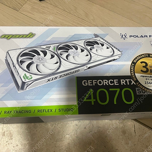 rtx 4070 super manli polar fox 화이트 3팬