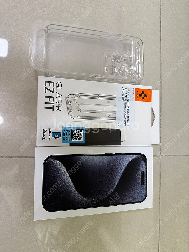 아이폰15프로 블루 티타늄 256gb 자급제 풀박스 애...--0