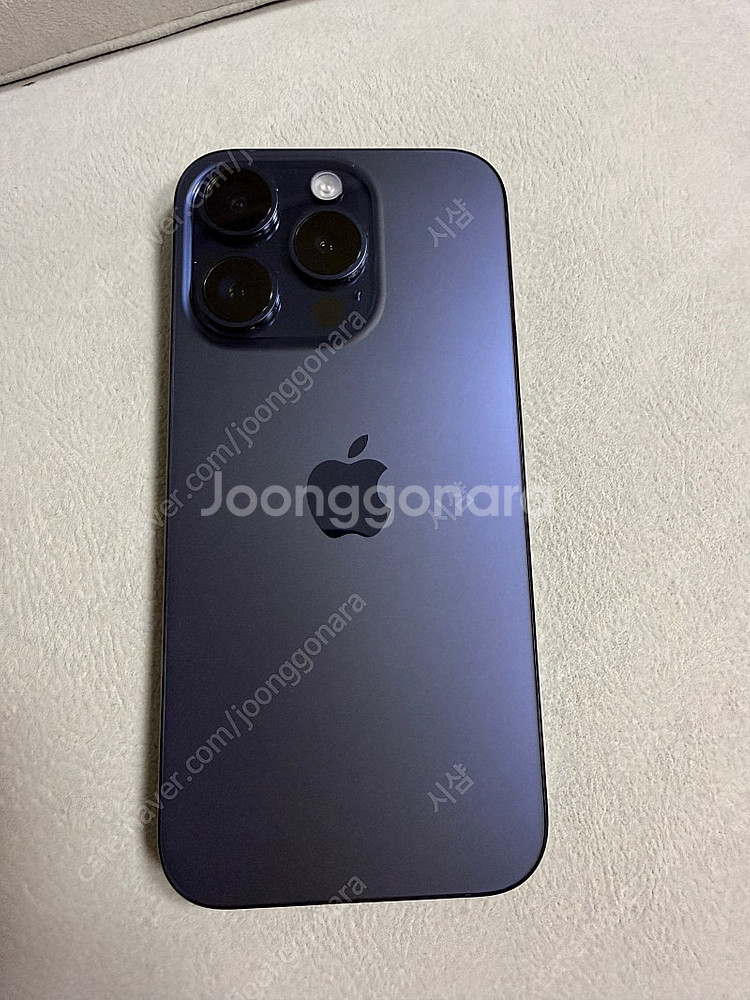 아이폰15프로 블루 티타늄 256gb 자급제 풀박스 애...--1