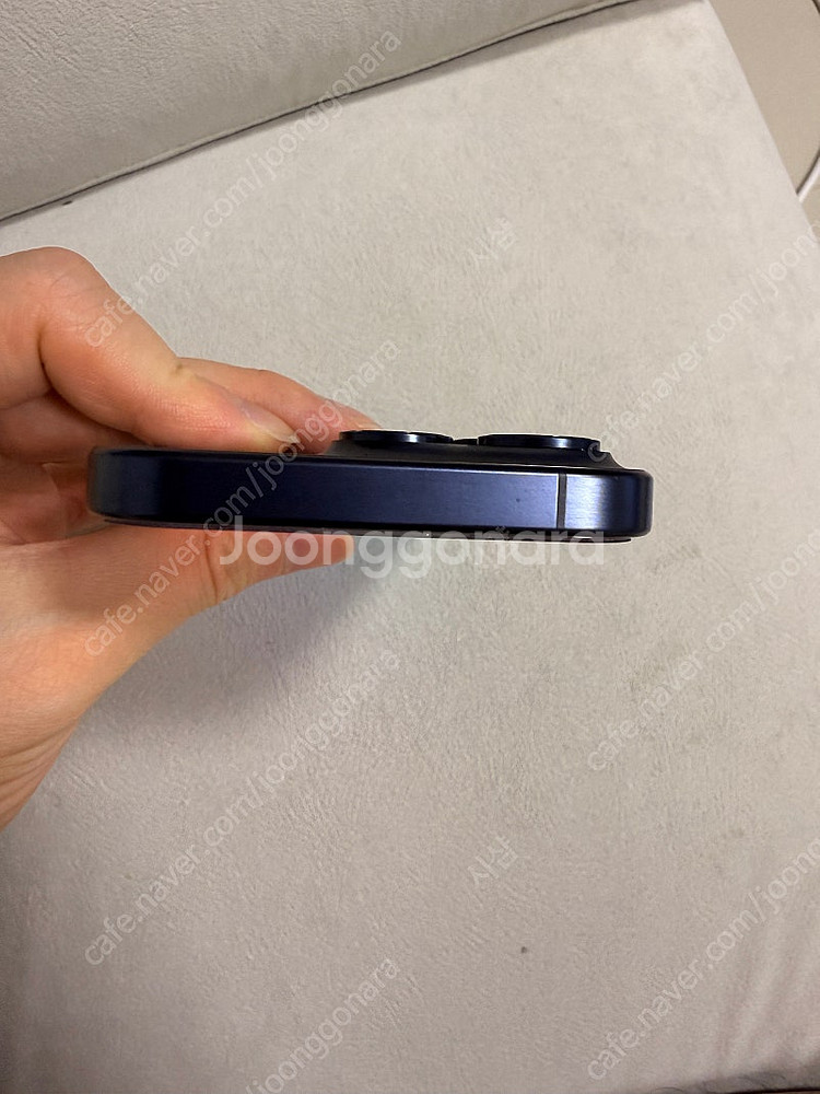 아이폰15프로 블루 티타늄 256gb 자급제 풀박스 애...--3