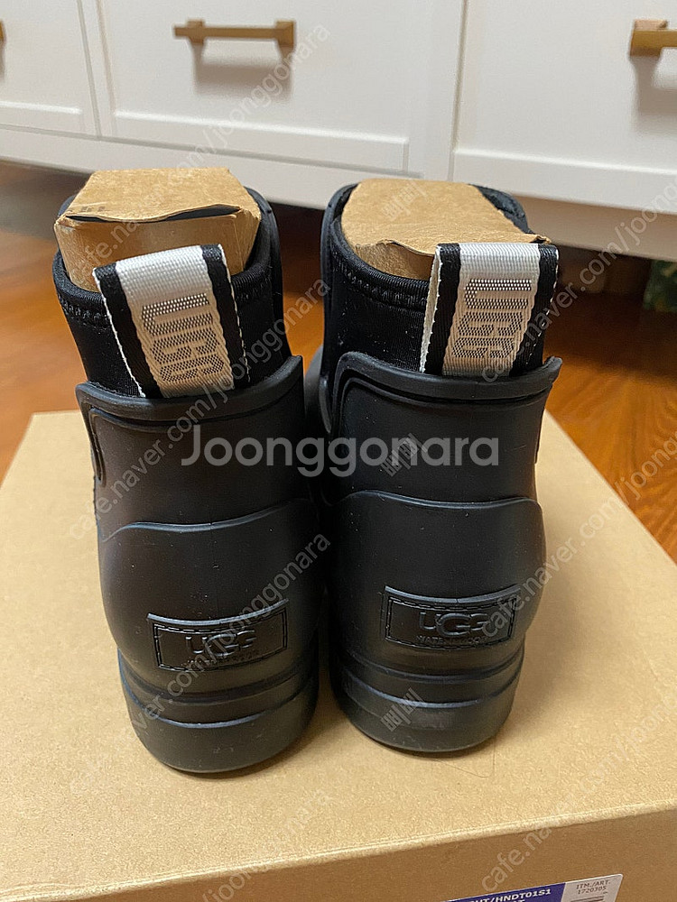 어그 드롭렛 레인부츠 us7 블랙 새상품--2