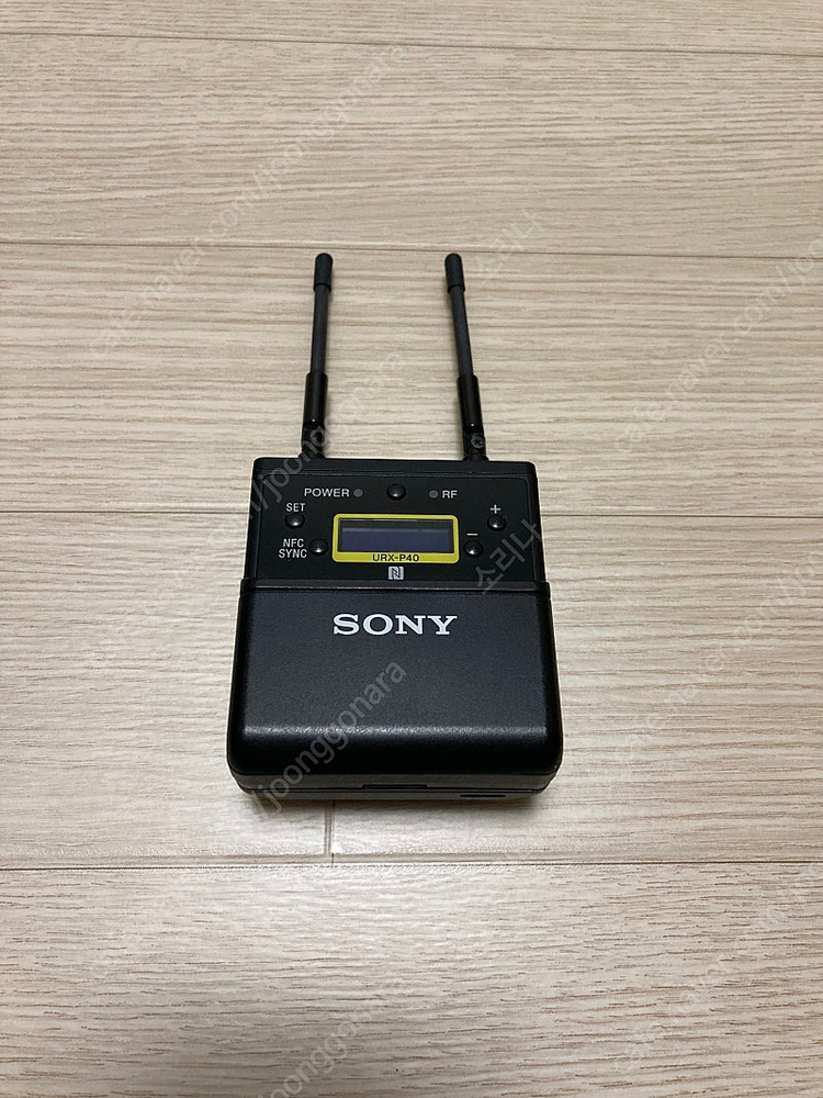 소니 무선마이크 송/수신기 UTX-B40, URX-P40, 슈 마운트 판매합니다. 이미지