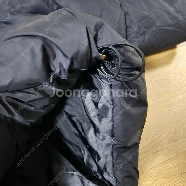 톰보이 사선 숏패딩 구스다운--2