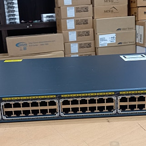 [중고제품] CISCO WS-C2960+48PST-S L2 48port POE 스위칭허브