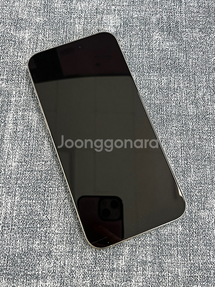 (자급제) 아이폰15프로맥스 내추럴티타늄 512G 외관...--2