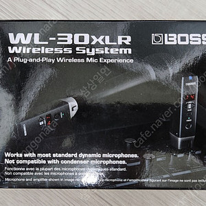 BOSS WL-30XLR 와이어레스 무선마이크 시스템(새것)