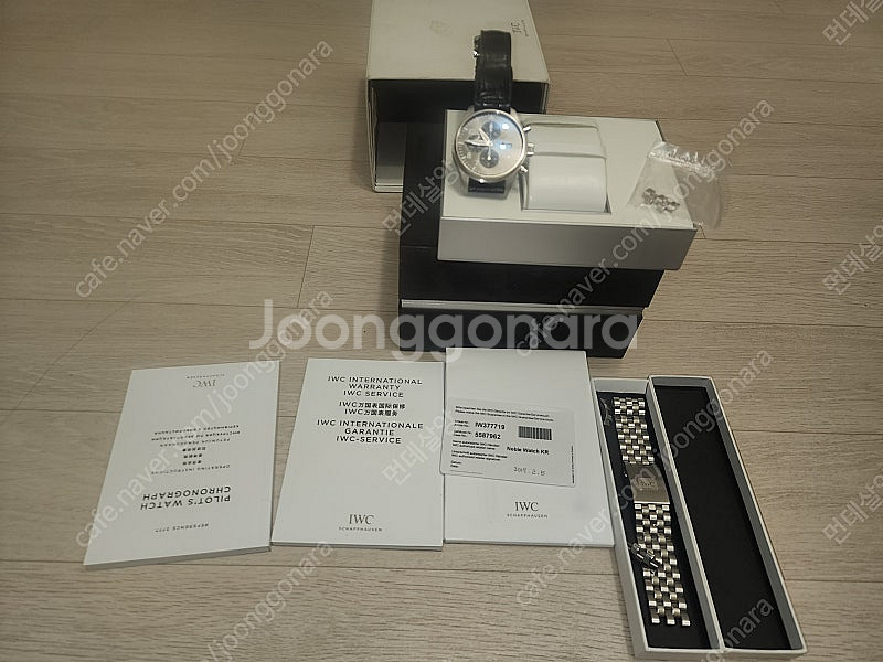 IWC 377719 파일럿 크로노 모델 팜니다--3