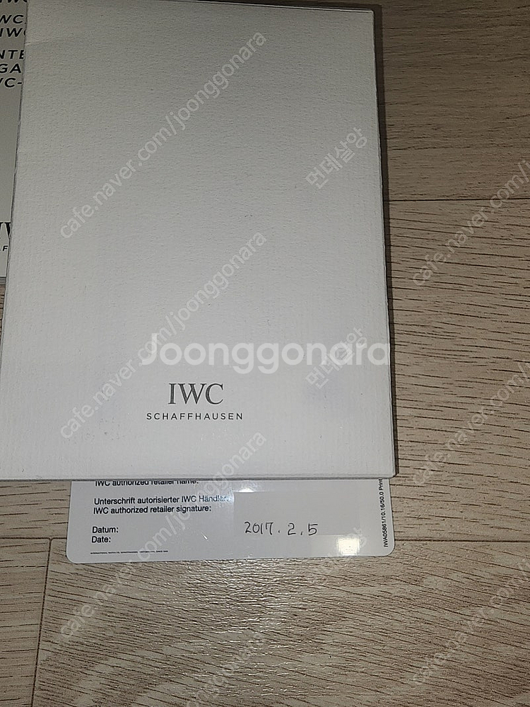 IWC 377719 파일럿 크로노 모델 팜니다--4