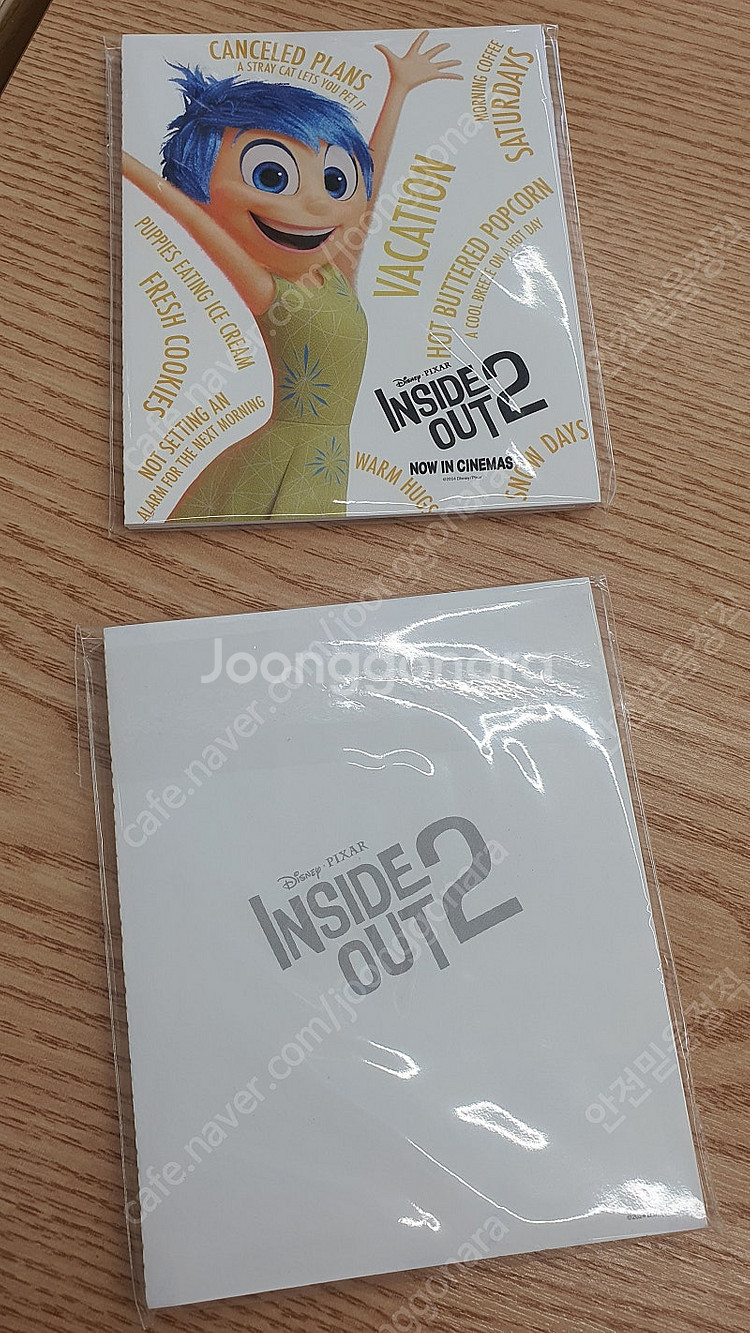 인사이드아웃2 아코디언 캐릭터엽서 새상품--1