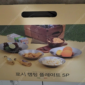 이태리 로시 캠핑 플레이트 스텐 접시(택포 25000원