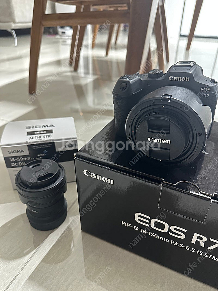 캐논R7+렌즈2개+HG-100TBR삼각대+고독스x3동조...--0