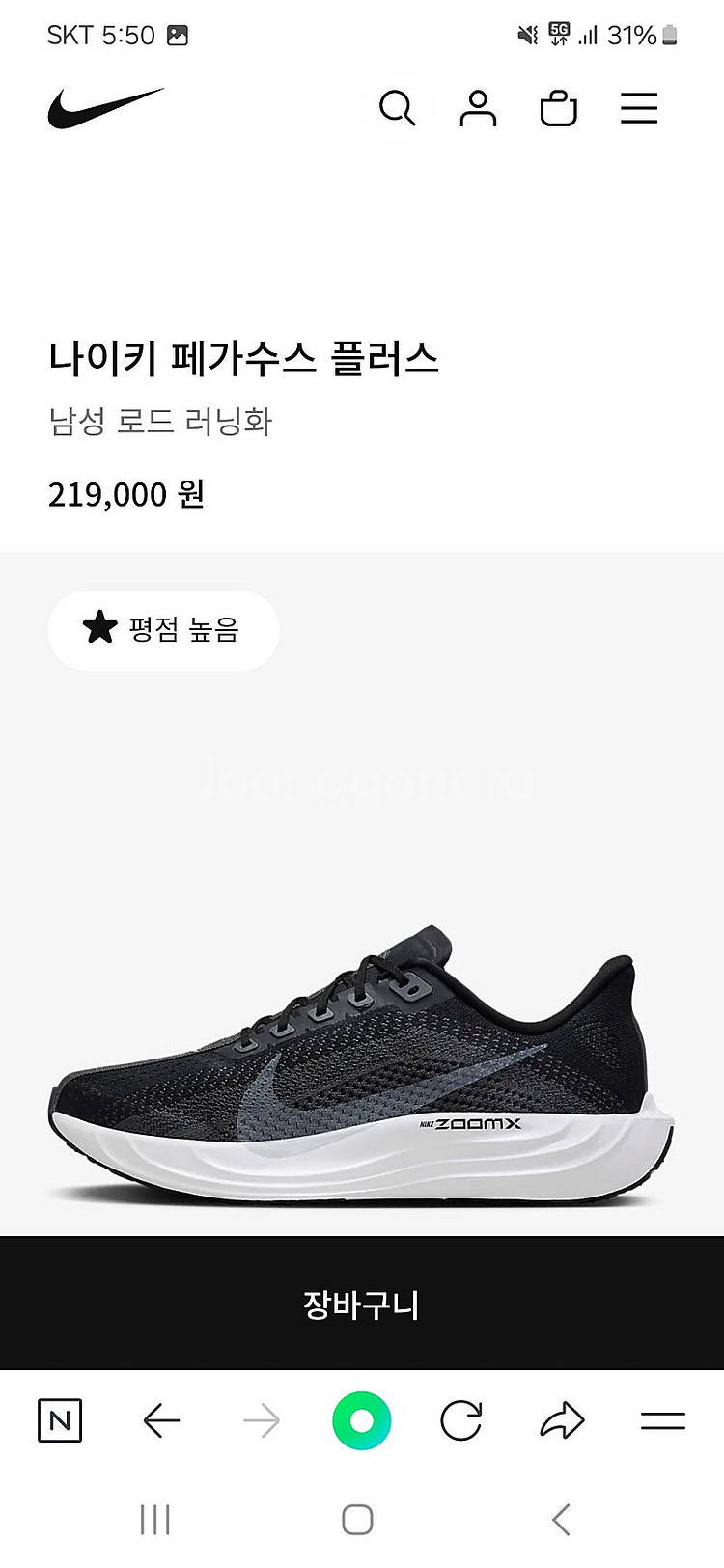 나이키 운동화 페가수스 플러스 270 15에 팝니다--0
