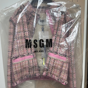 msgm 트위드 자켓