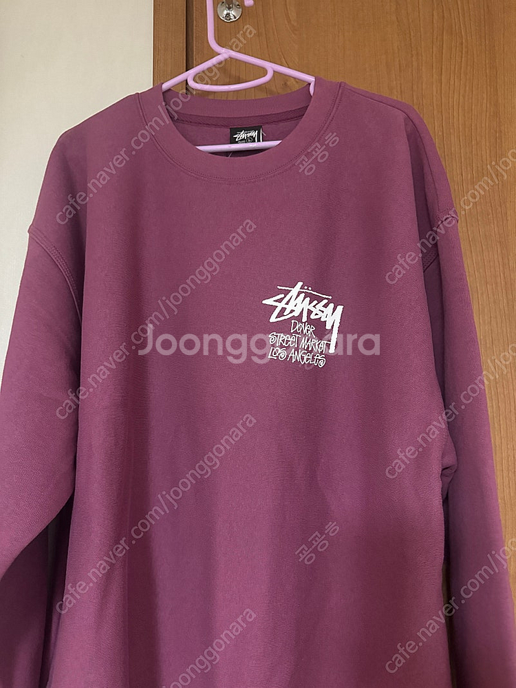 스투시 도버 스트릿 마켓 로스엔젤레스 크루 맨투맨 체리...--3