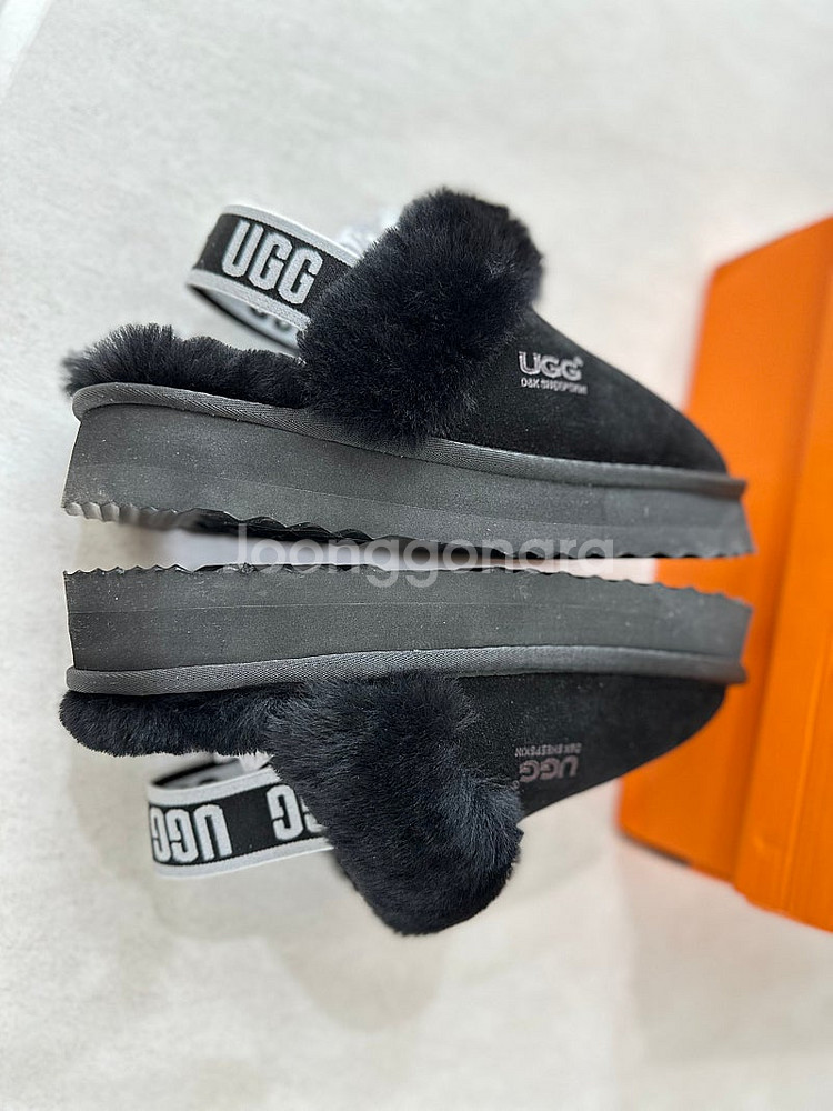새제품)호주 어그 UGG 밴딩 슬리퍼 블랙 색상 37/...--2