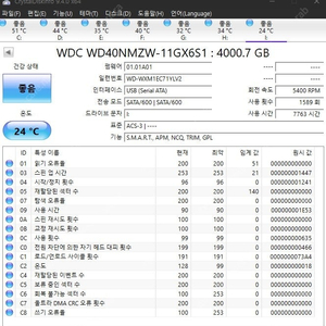 WD MY PASSPORT 4TB 외장하드 화이트