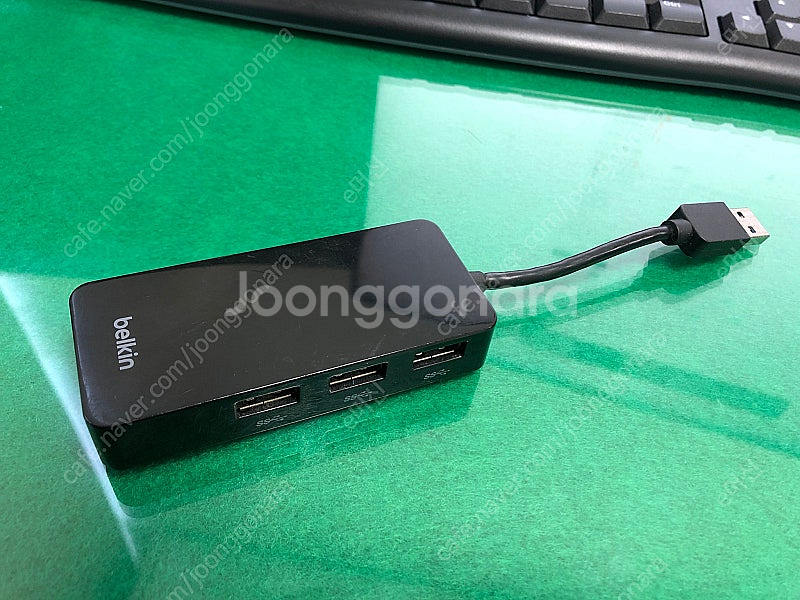 벨킨 USB 3.0 3포트 허브 기가비트 이더넷 어댑터...--2