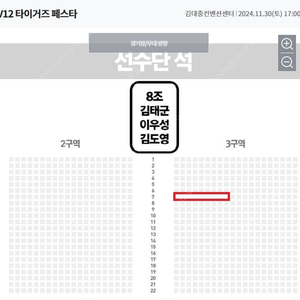 [ 기아 타이거즈 페스타 ] / 3ㄱ3구역 7열 1석 / 팬 사인회 8조 / 선물하기 양도