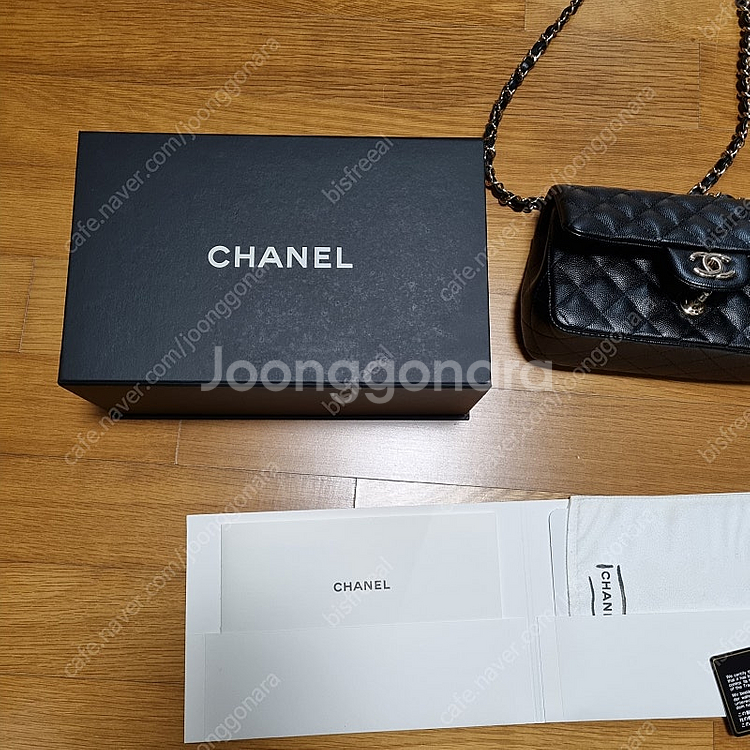 샤넬 뉴미니 캐비어 샴페인 골드(풀세트)--0