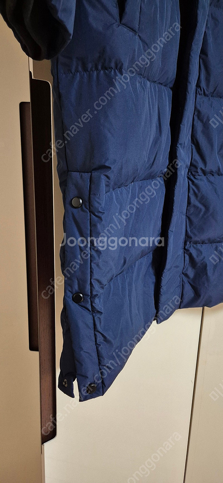 새상품 사이즈 100 다운 롱패딩 바람이 안통해요 가성...--6