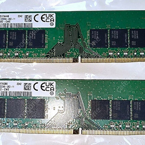 삼성 DDR4 3200 32 GB 2개 (64GB)