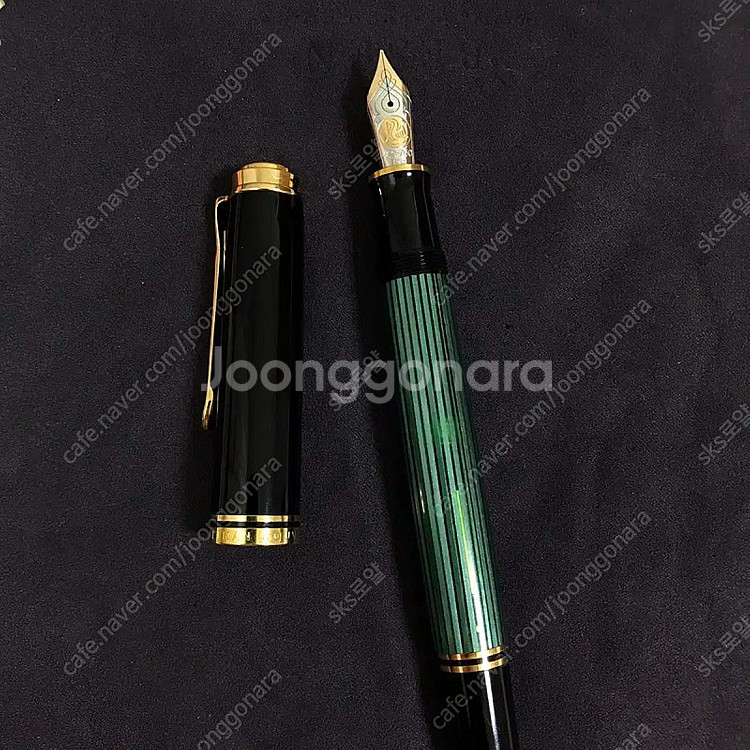 펠리칸 m800 그린 ef 보증서o 만년필--1