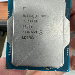 인텔 CPU i5-12400 판매 (8만원)