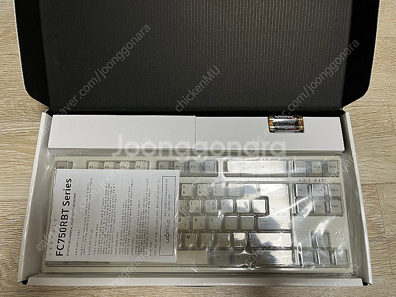 레오폴드 FC750RBT 텐키리스 키보드 팝니다.--1