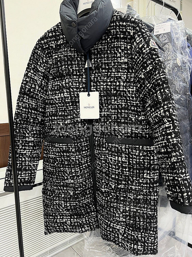 [2] 몽클레어 론 여성 트위드 롱 패딩 MONCLER...--0