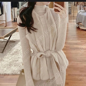 라벨르블랑 멜란지 캐시미어 폴라 니트 스웨터 슬림핏베이지니트 그레이스유로아르더로랑로썸제이블랑드문