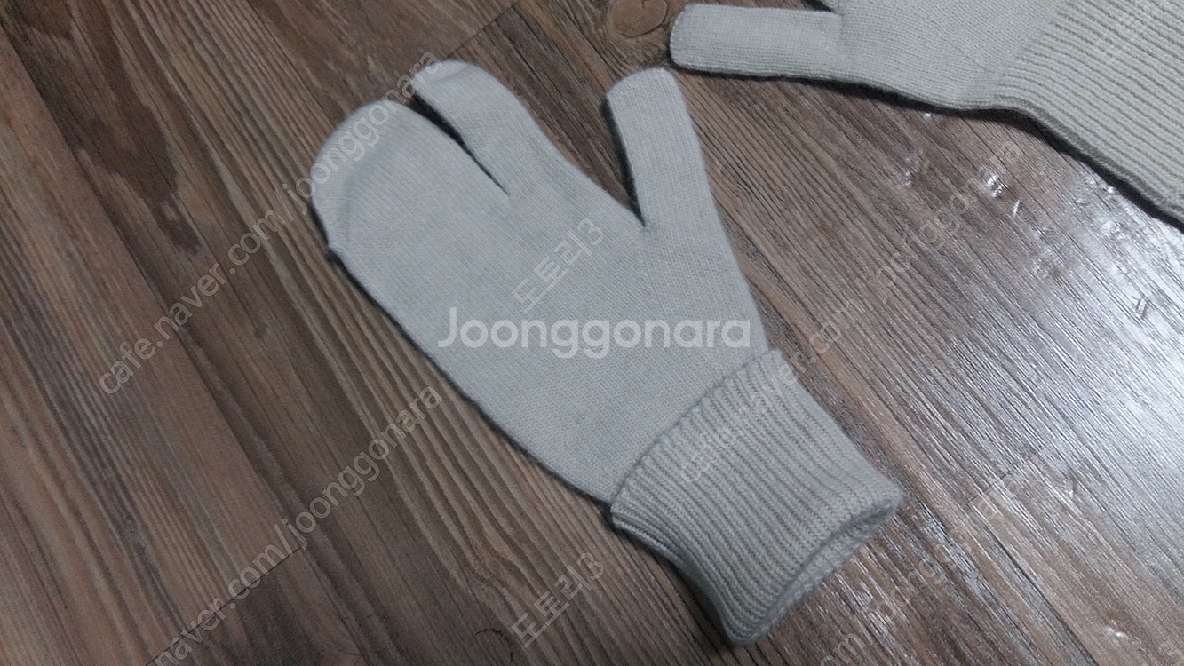 테이블 table 울,캐시미어 니트장갑(아이보리,블랙)--7