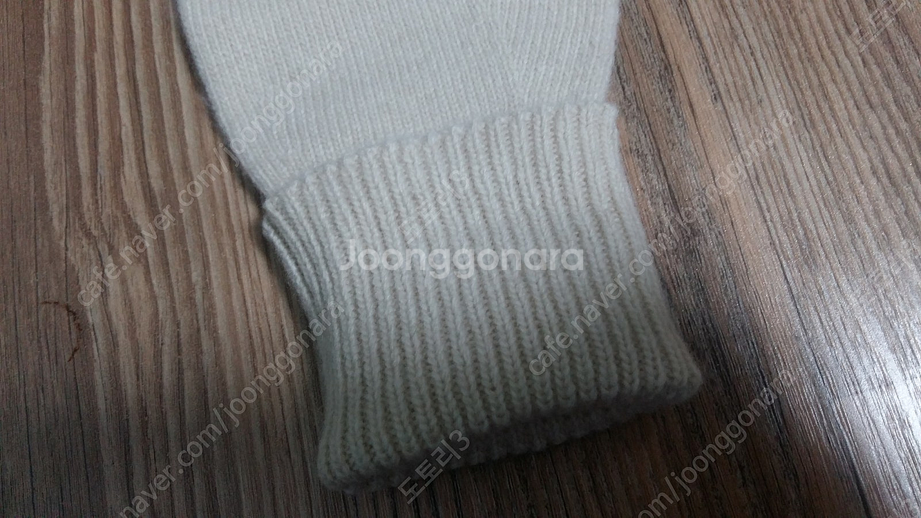 테이블 table 울,캐시미어 니트장갑(아이보리,블랙)--8